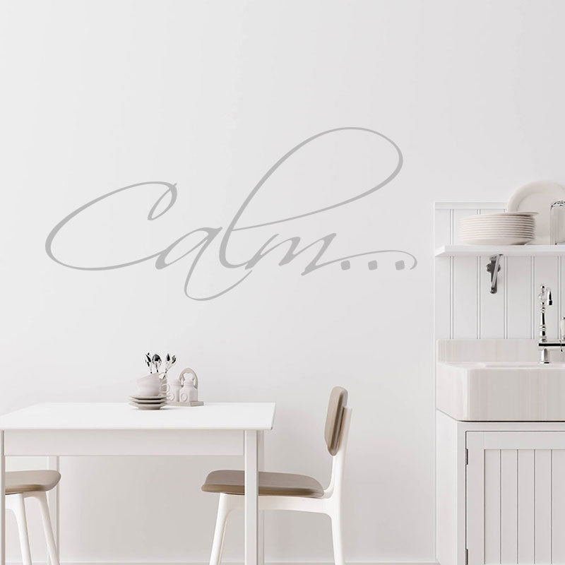 calm bathroom vinyl wall sticker