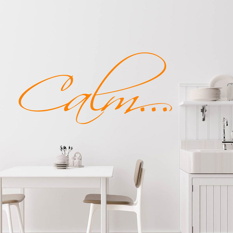 calm bathroom vinyl wall sticker