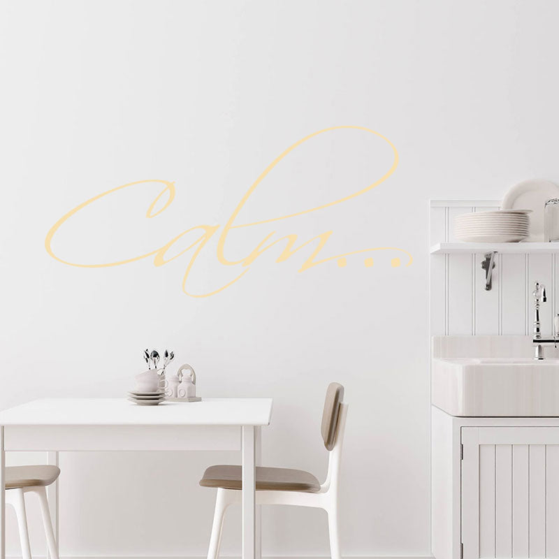 calm bathroom vinyl wall sticker