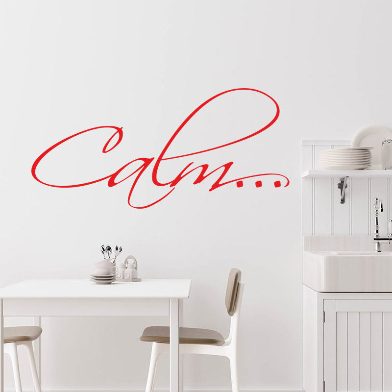 calm bathroom vinyl wall sticker