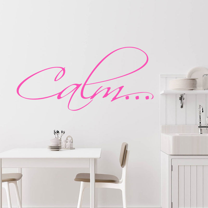 calm bathroom vinyl wall sticker