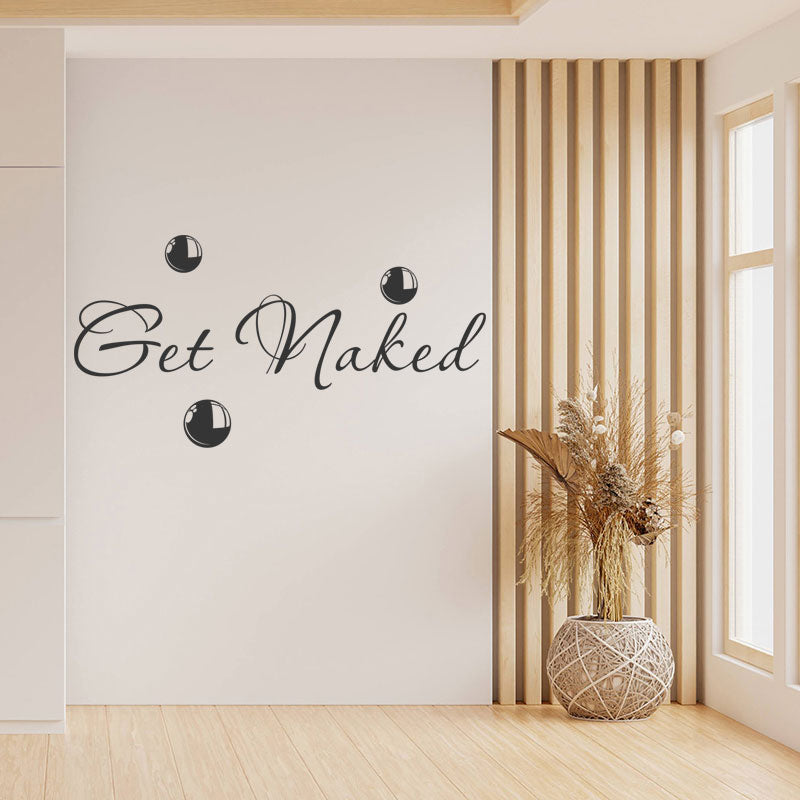 get naked bathroom wall sticker