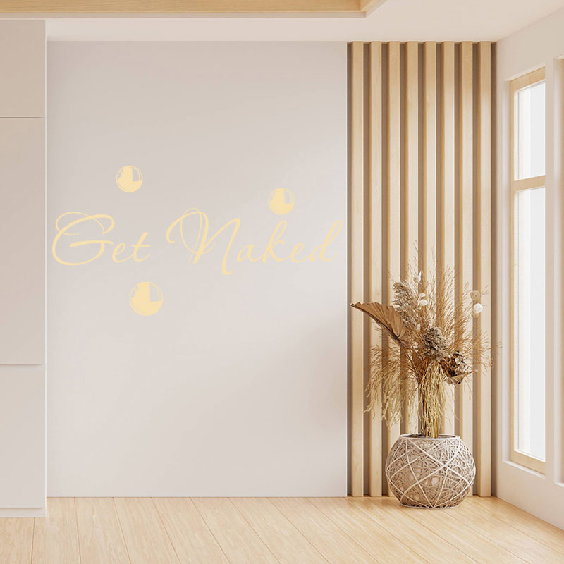 get naked bathroom wall sticker