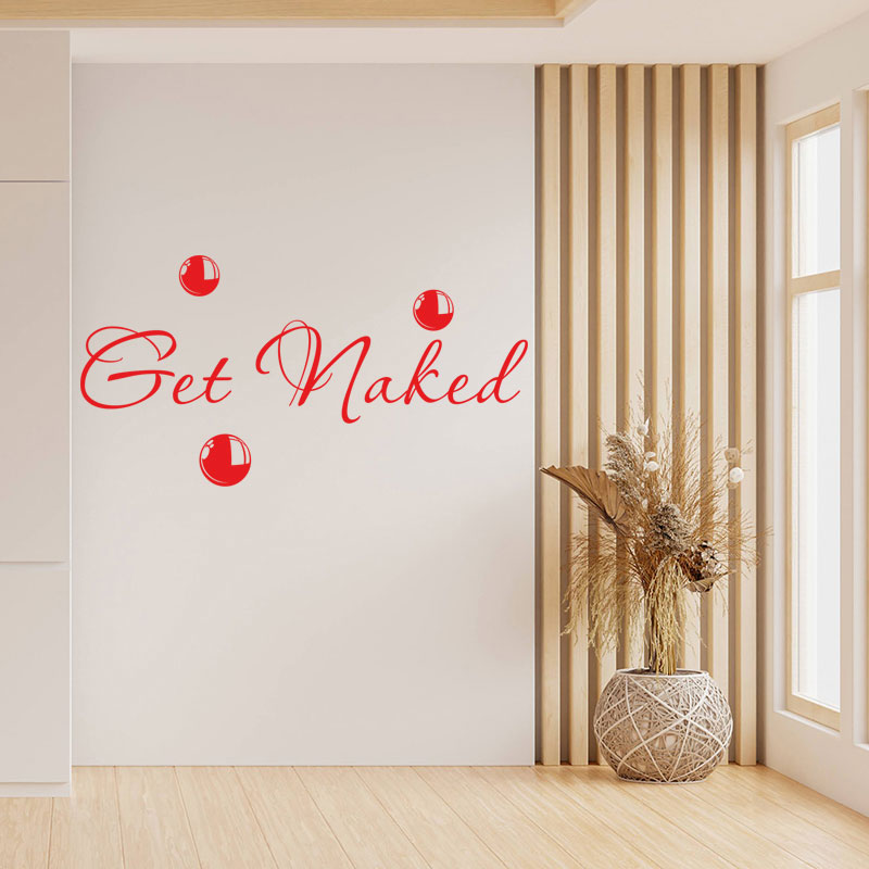 get naked bathroom wall sticker