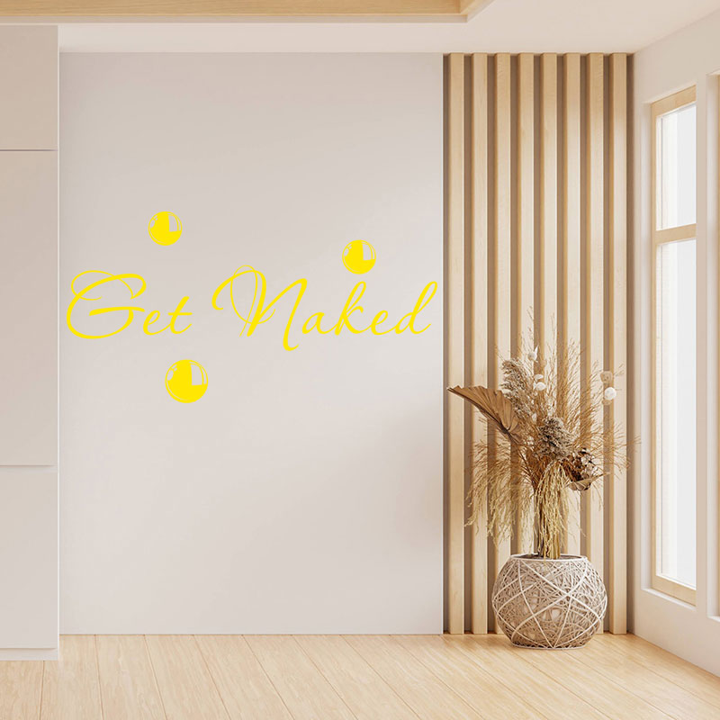 get naked bathroom wall sticker