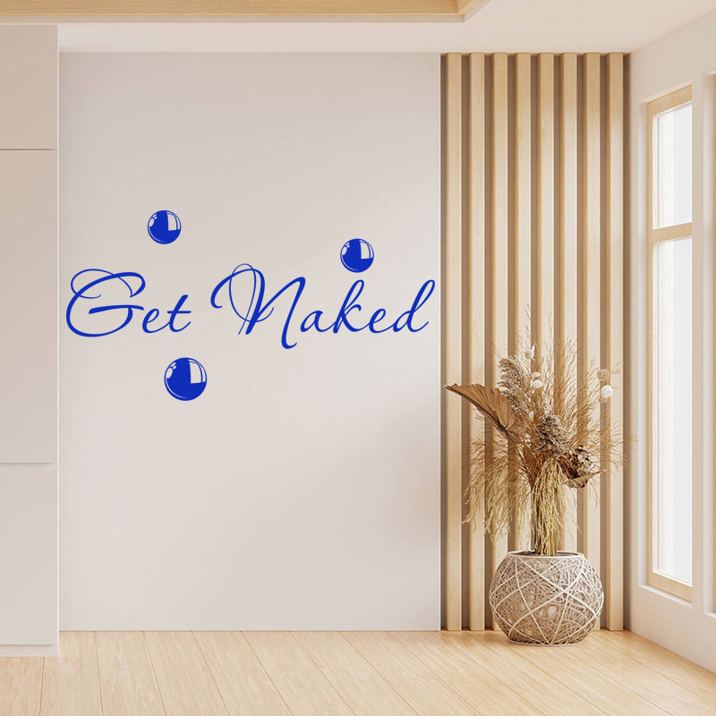get naked bathroom wall sticker