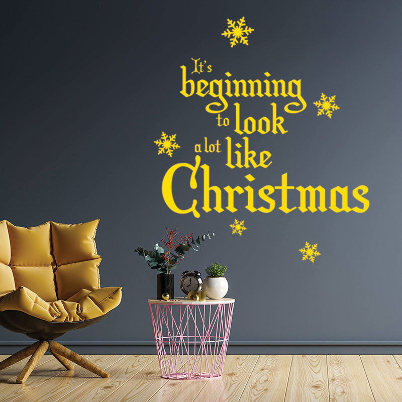 merry christmas for wall sticker
