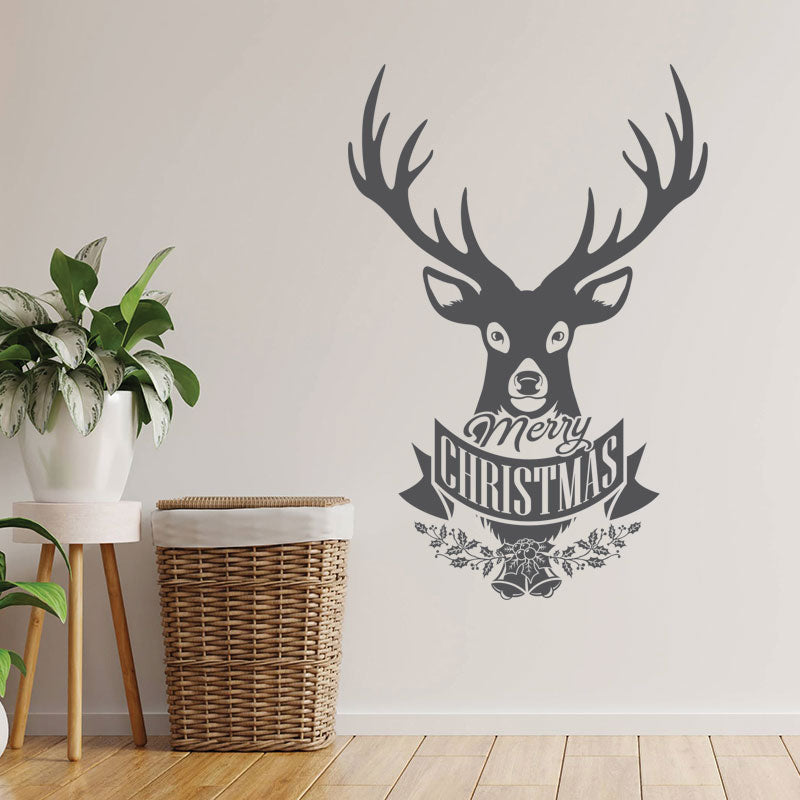 christmas stag for wall sticker