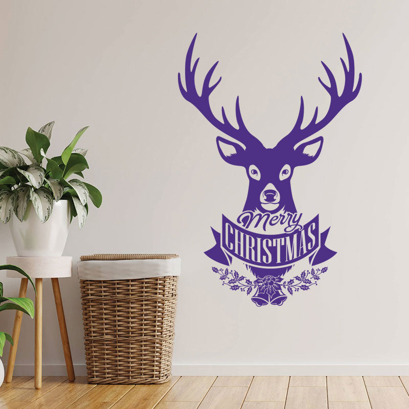 christmas stag for wall sticker