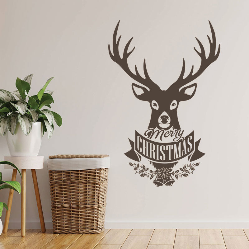 christmas stag for wall sticker