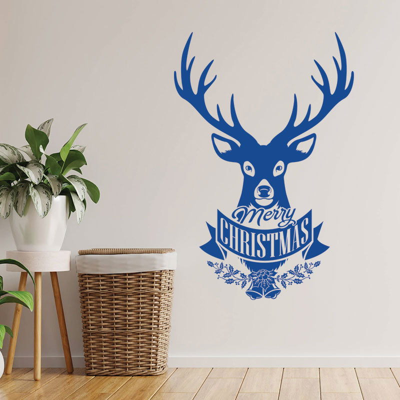 christmas stag for wall sticker