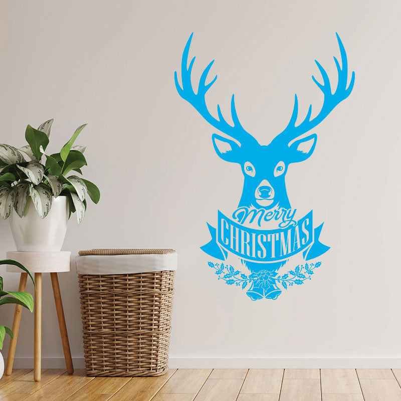 christmas stag for wall sticker