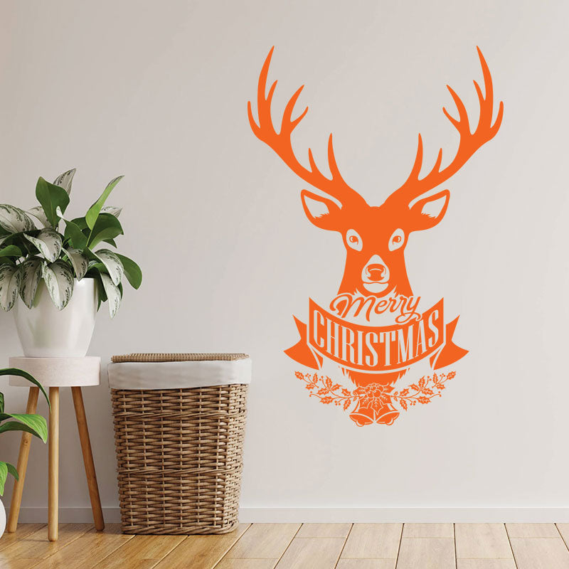 christmas stag for wall sticker