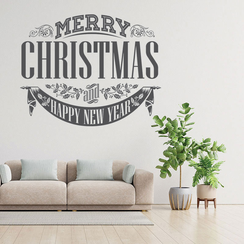 christmas stickers shop xmas sign decor