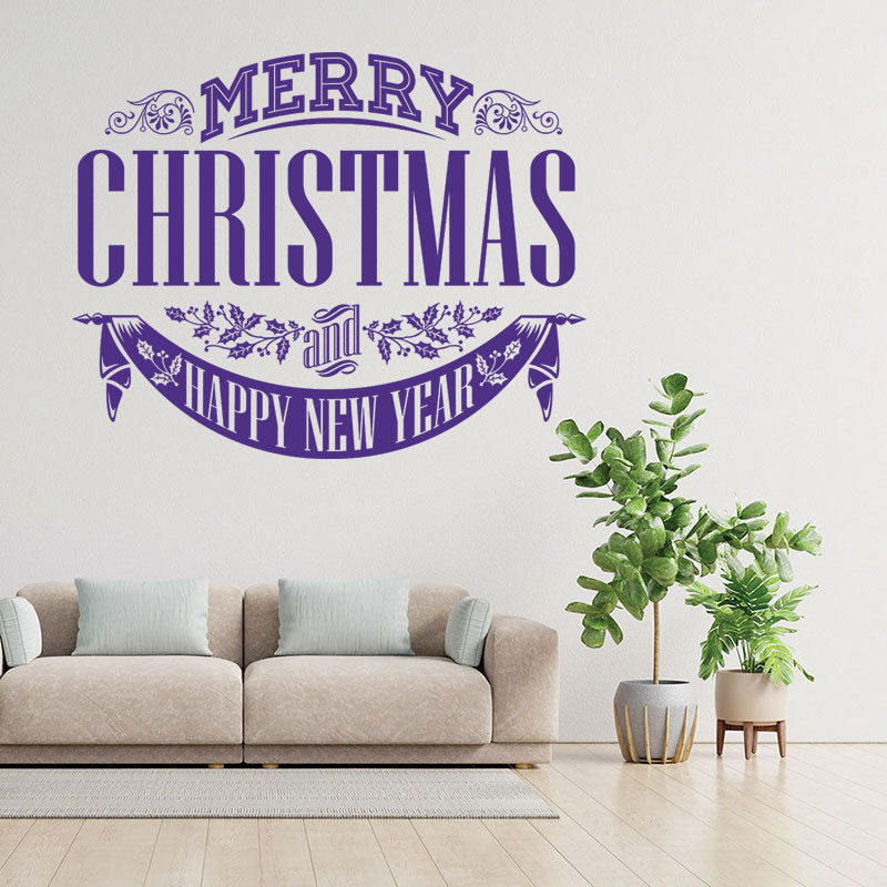 christmas stickers shop xmas sign decor