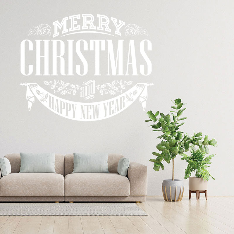 christmas stickers shop xmas sign decor