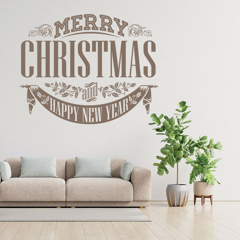 christmas stickers shop xmas sign decor