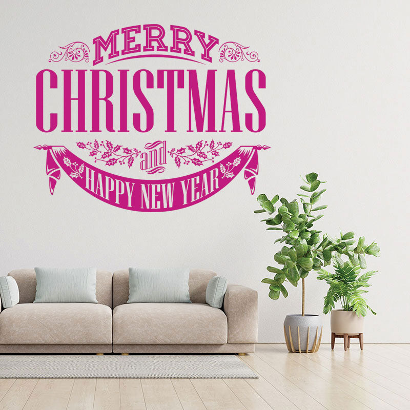 christmas stickers shop xmas sign decor