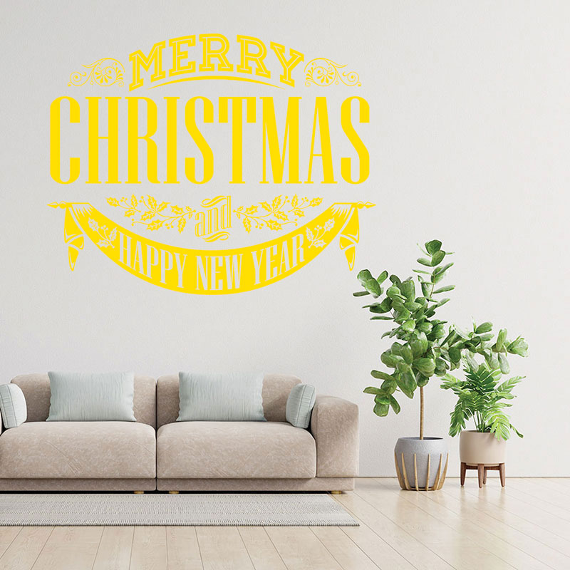 christmas stickers shop xmas sign decor