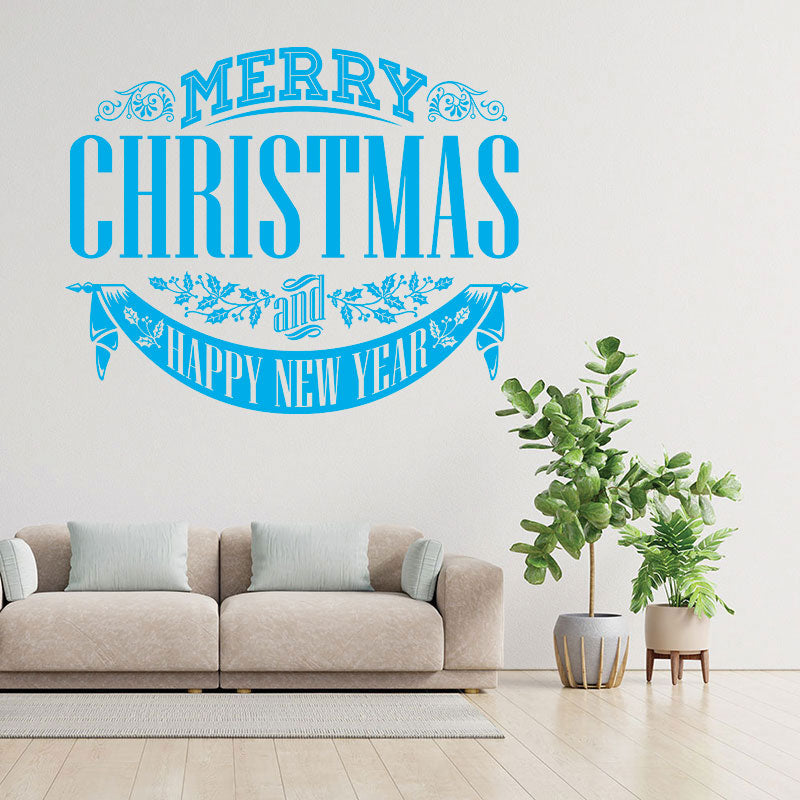 christmas stickers shop xmas sign decor