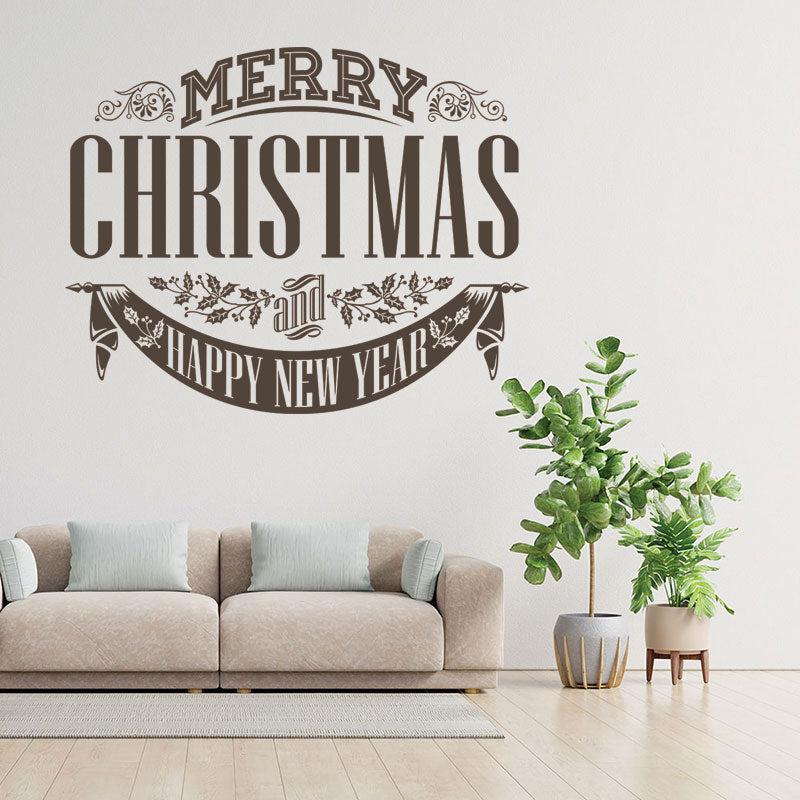 christmas stickers shop xmas sign decor