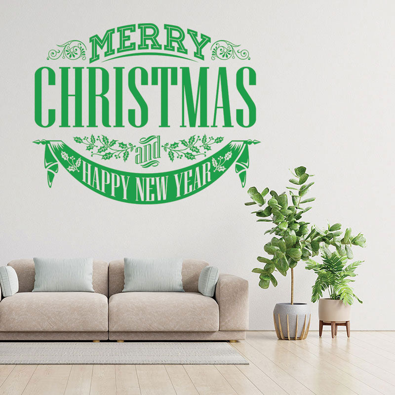 christmas stickers shop xmas sign decor