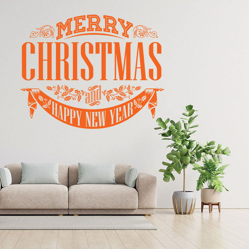 christmas stickers shop xmas sign decor