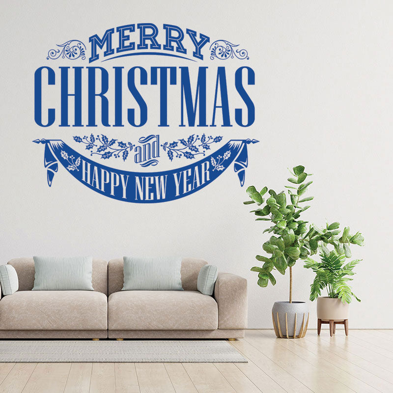 christmas stickers shop xmas sign decor