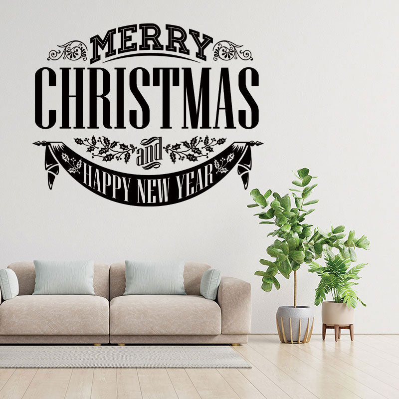 christmas stickers shop xmas sign decor