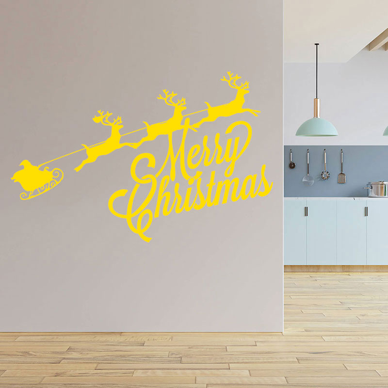 santa claus holiday wall sticker