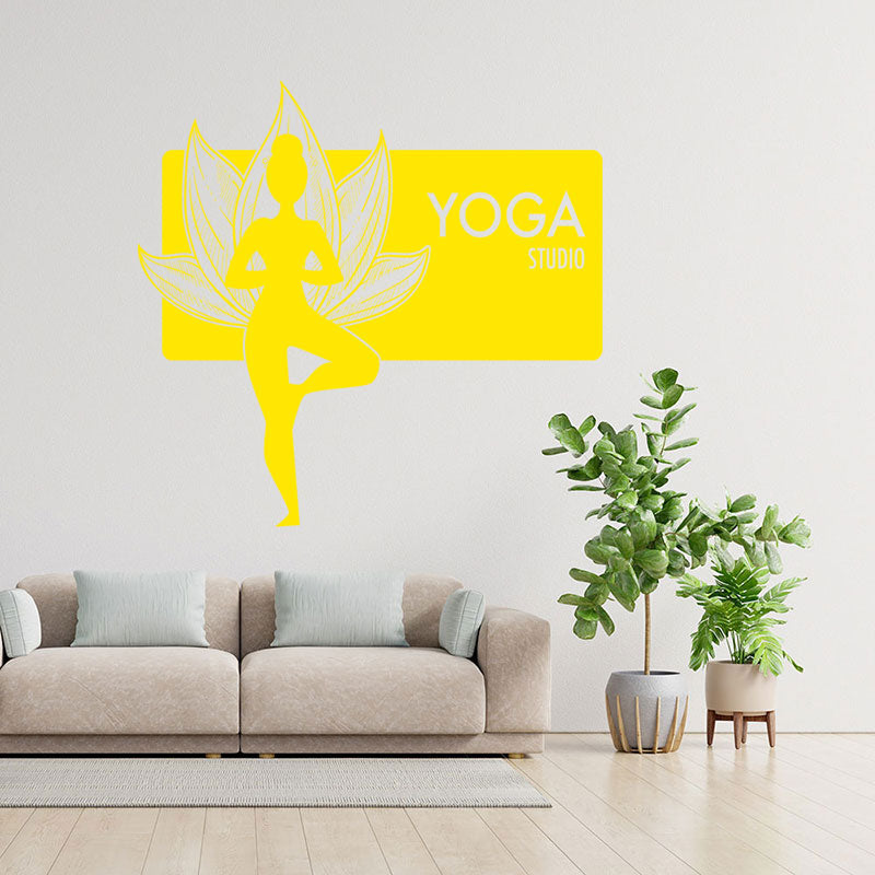 serenity buddha yoga wall sticker