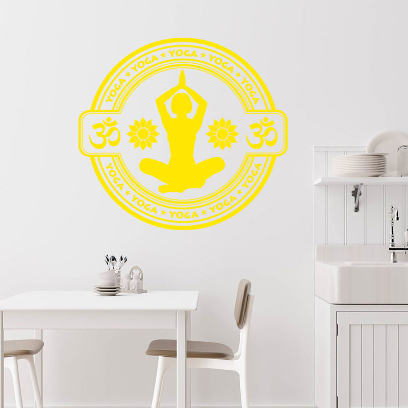 yoga meditation wall sticker