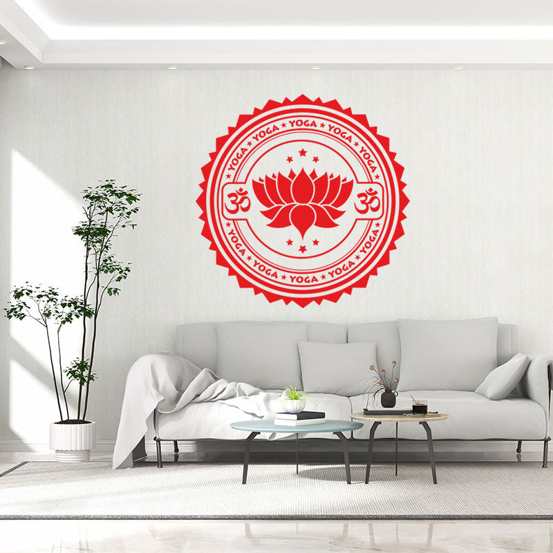 inspirational yoga wall sticker