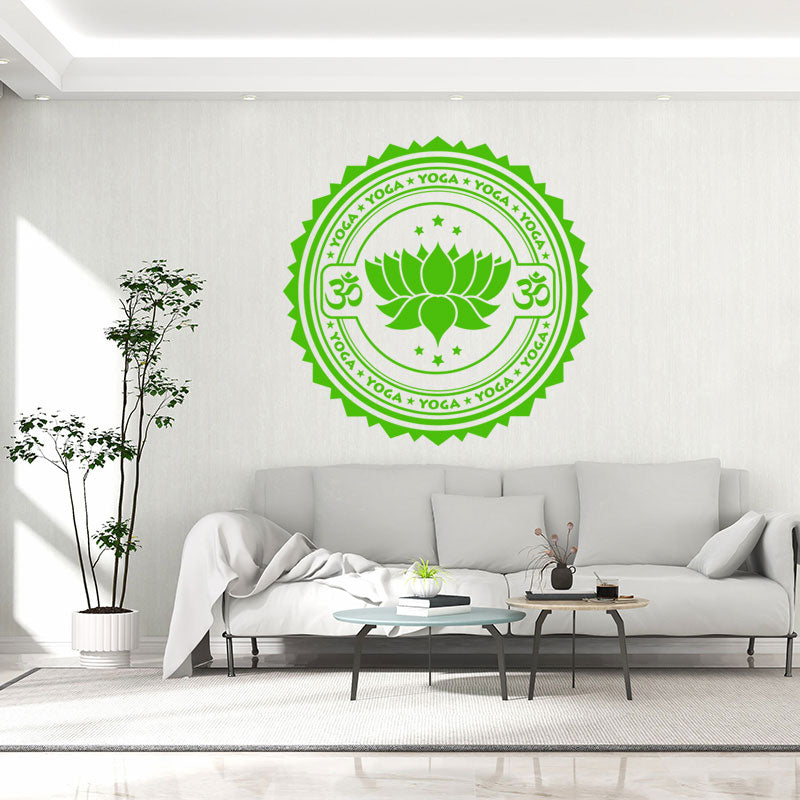 inspirational yoga wall sticker