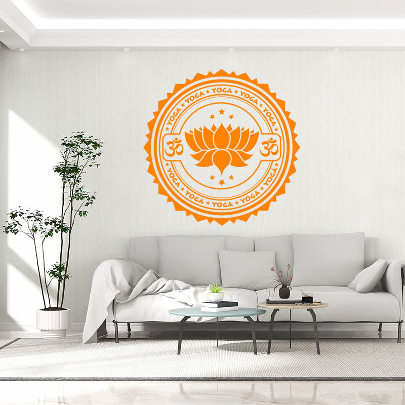 inspirational yoga wall sticker