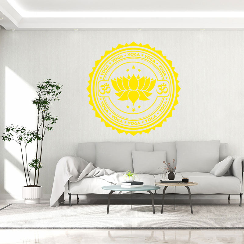 inspirational yoga wall sticker