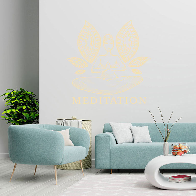 tranquil yoga wall sticker