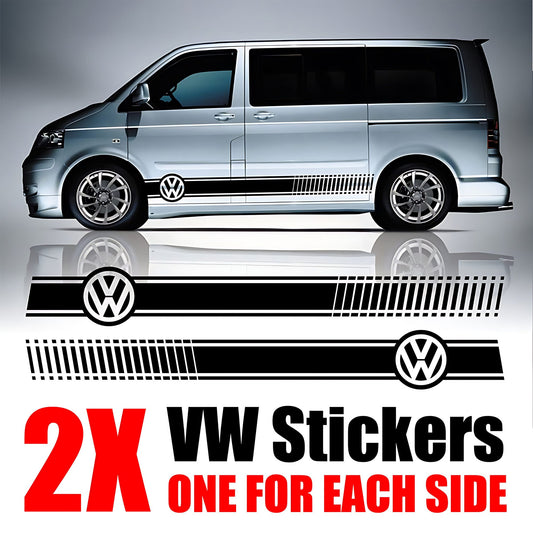 VW Transporter custom decal - side graphics on a van
