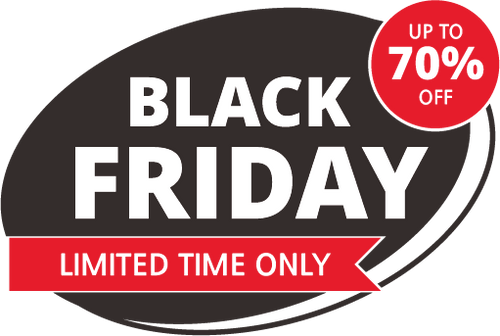 Black Friday Window Stickers & Retail Shop Window Decals