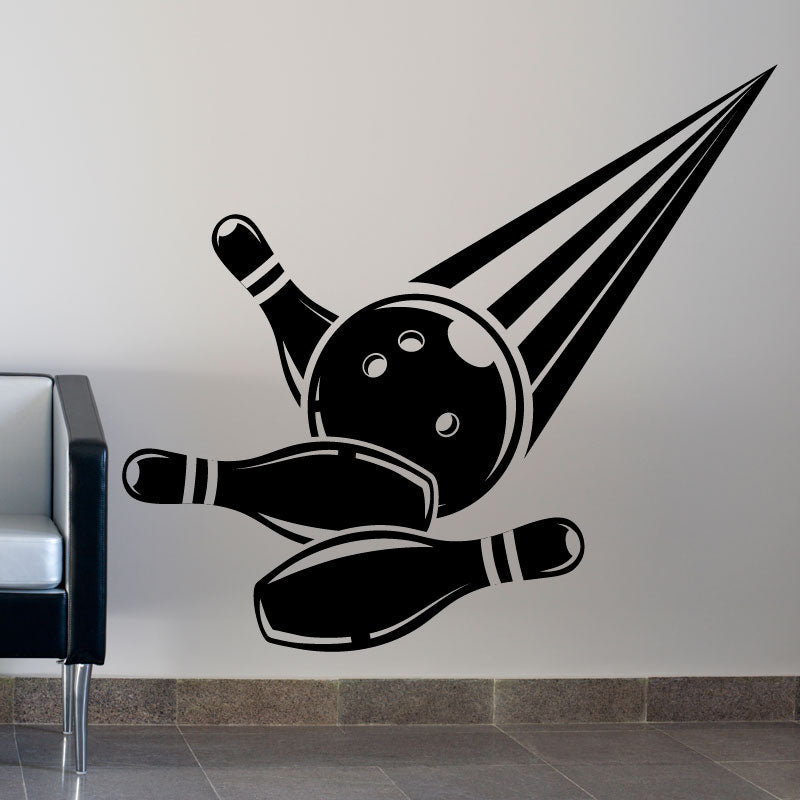 Bowling Wall Stickers & Bowling Alley Vinyl Decals