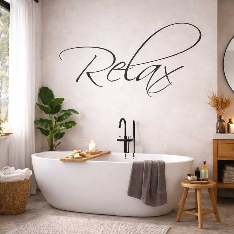 Bathroom Wall Stickers & Bathroom Vinyl Wall Decals