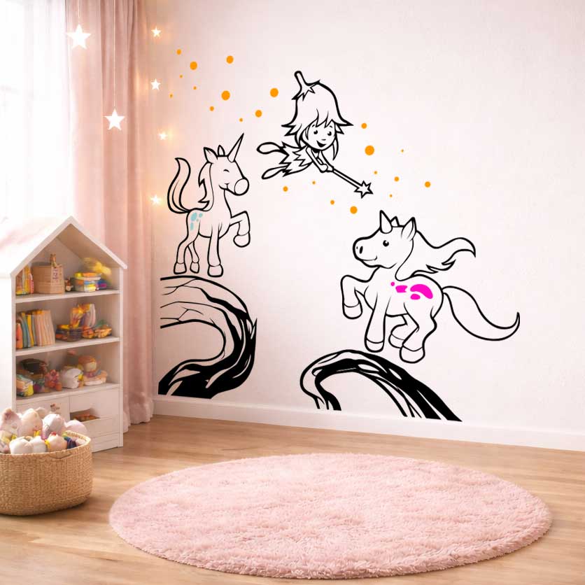 Fairies & Unicorns Wall Stickers & Decals for Kids’ Bedrooms & Playrooms
