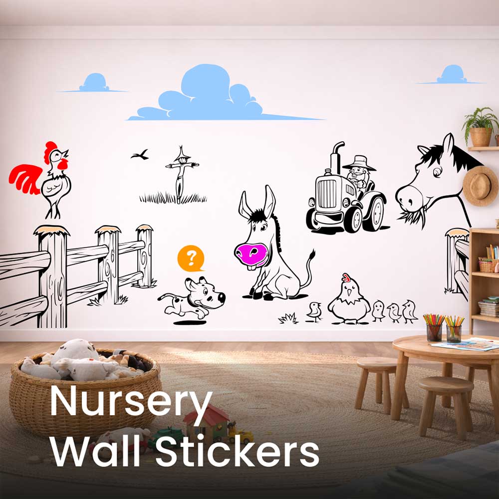 Nursery Wall Stickers & Wall Decals for Baby Rooms
