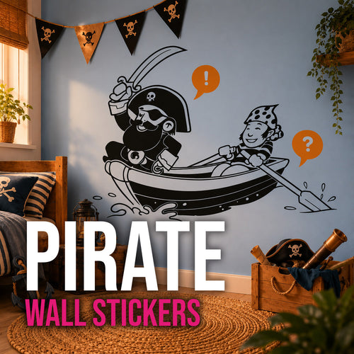 Pirate Wall Stickers & Decals for Nurseries & Baby Rooms