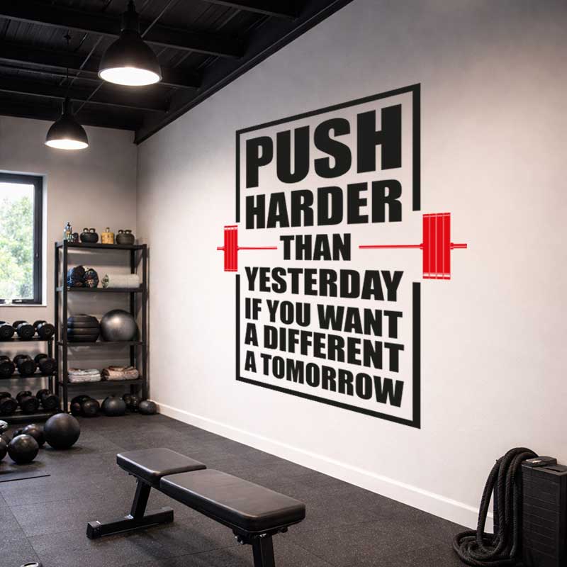 Gym Wall Stickers & Decals for Home and Commercial Gyms