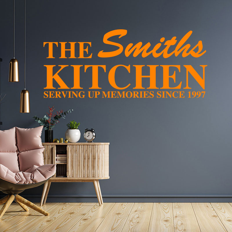 Personalised Kitchen Wall Stickers & Custom Kitchen Decals