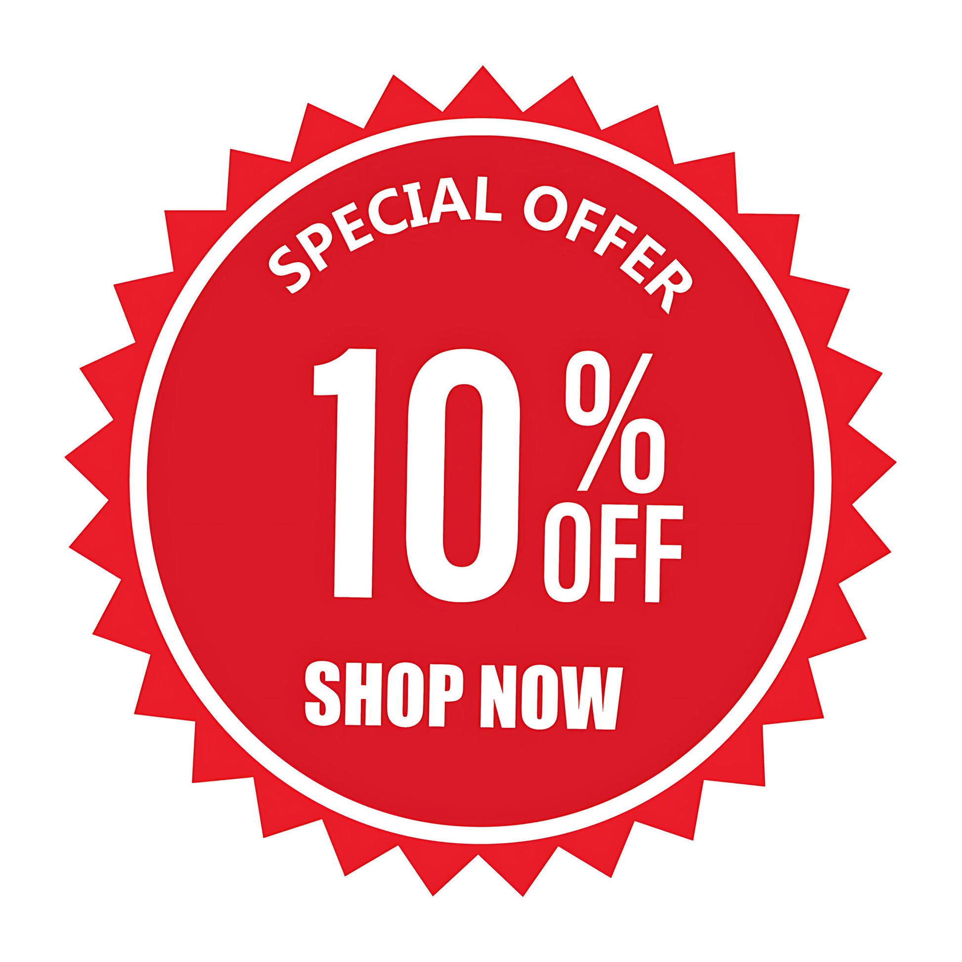 10% Off Special Offer Sale Window Sticker