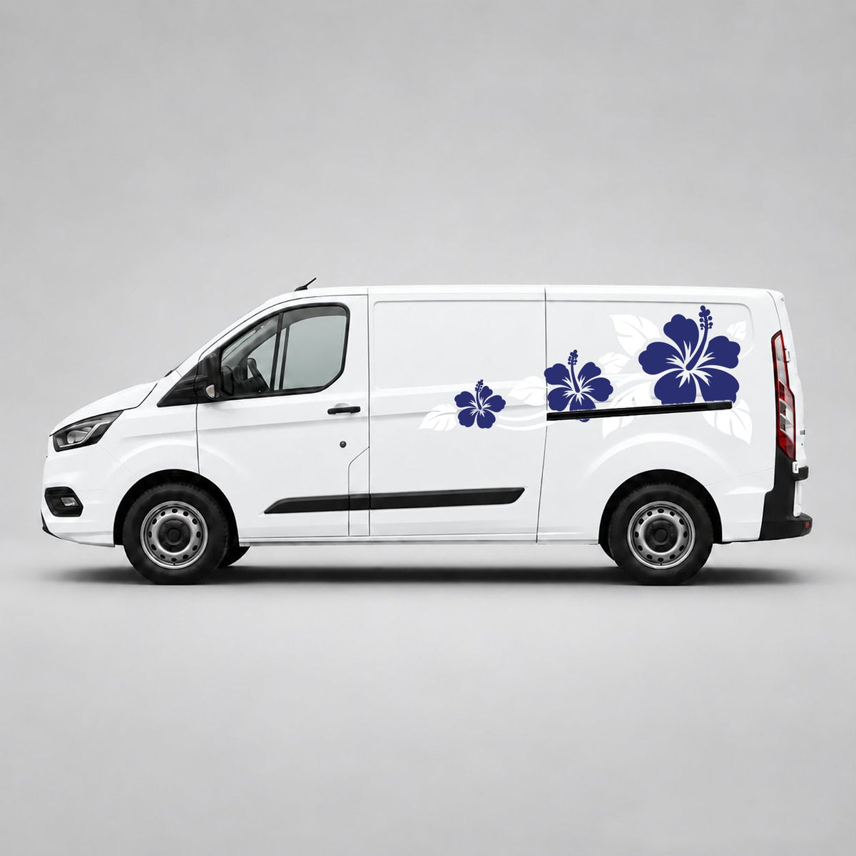 White & Navy Blue