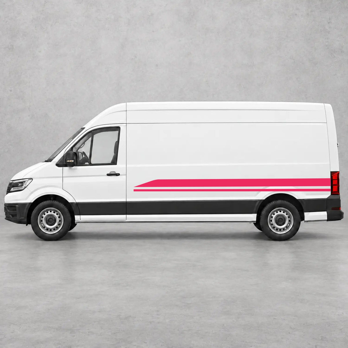 VW Crafter Minimal Twin Lower Side Stripes in Pink