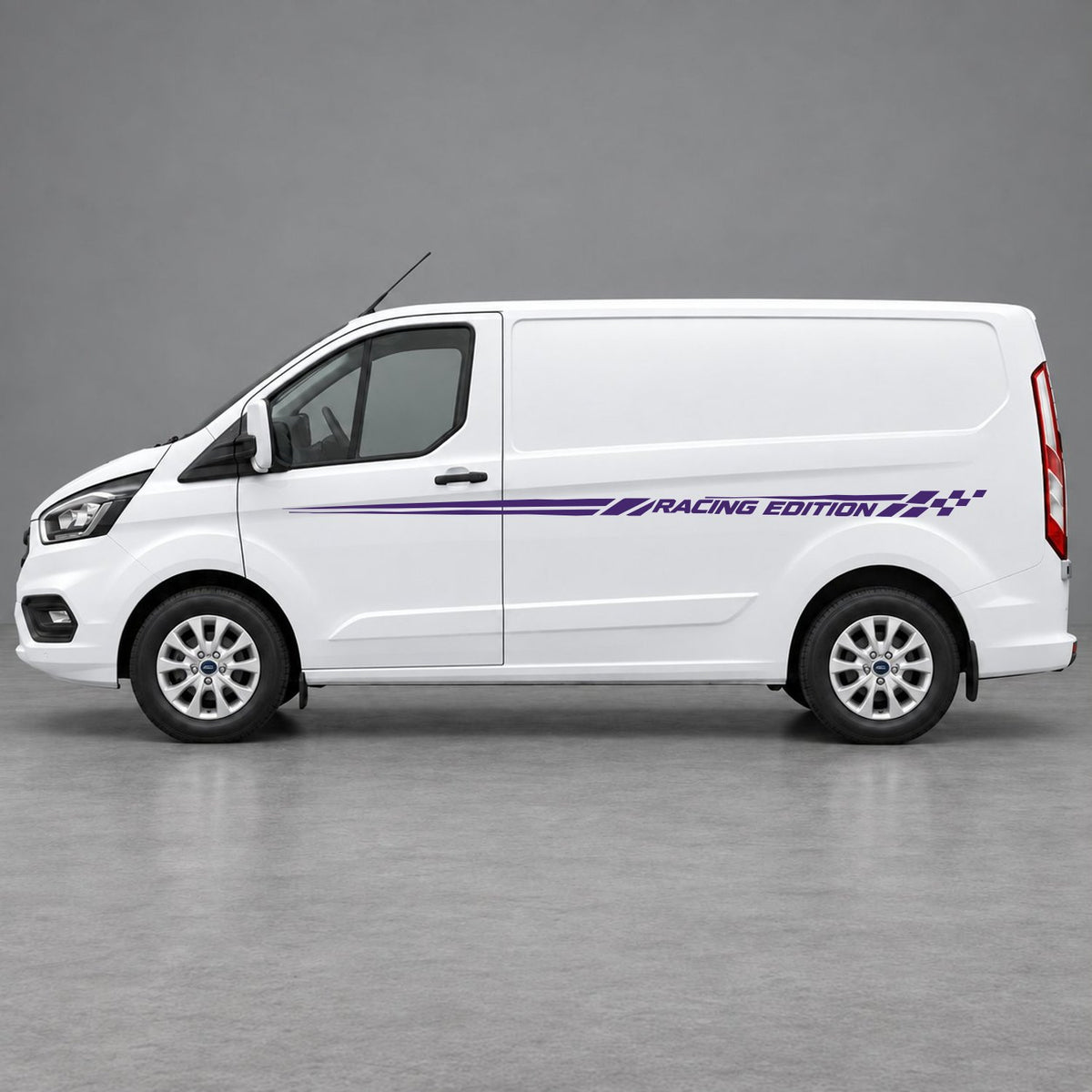 Ford Transit Custom Racing Edition Side Stripes in Purple